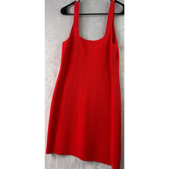 J.Crew Squareneck Mini Sweater-Dress – Belvedere Red – Size L - Picture 2 of 6